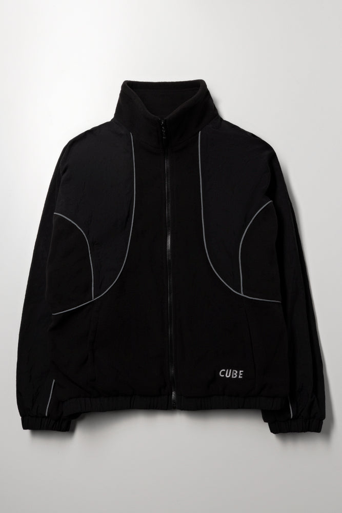 Piped Jacket Black