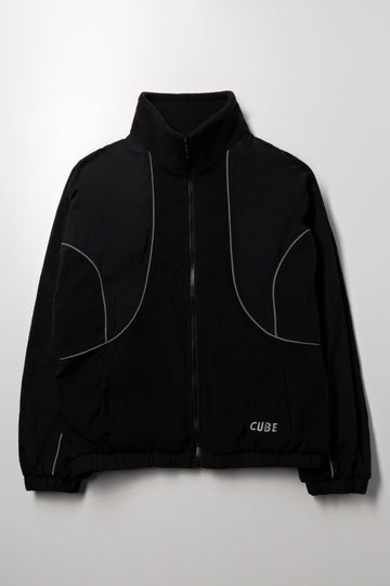 Piped Jacket Black