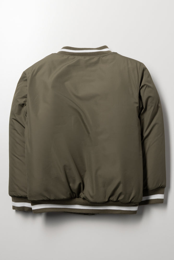 Baseball Utility Bomber Jacket Green (2)