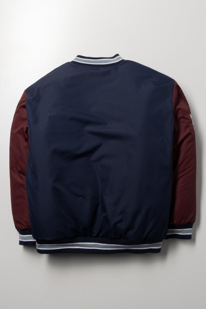 Baseball Jacket Burgundy And Navy (2)