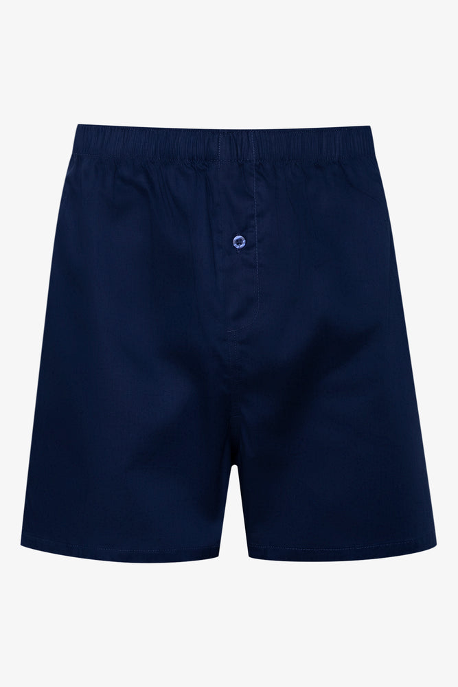 3 Pack Woven Boxers Burgundy, Check & Navy