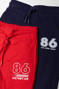 2 Pack Trackpants Navy And Red (1)