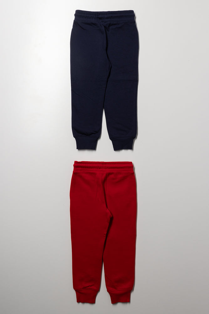 2 Pack Trackpants Navy And Red (2)