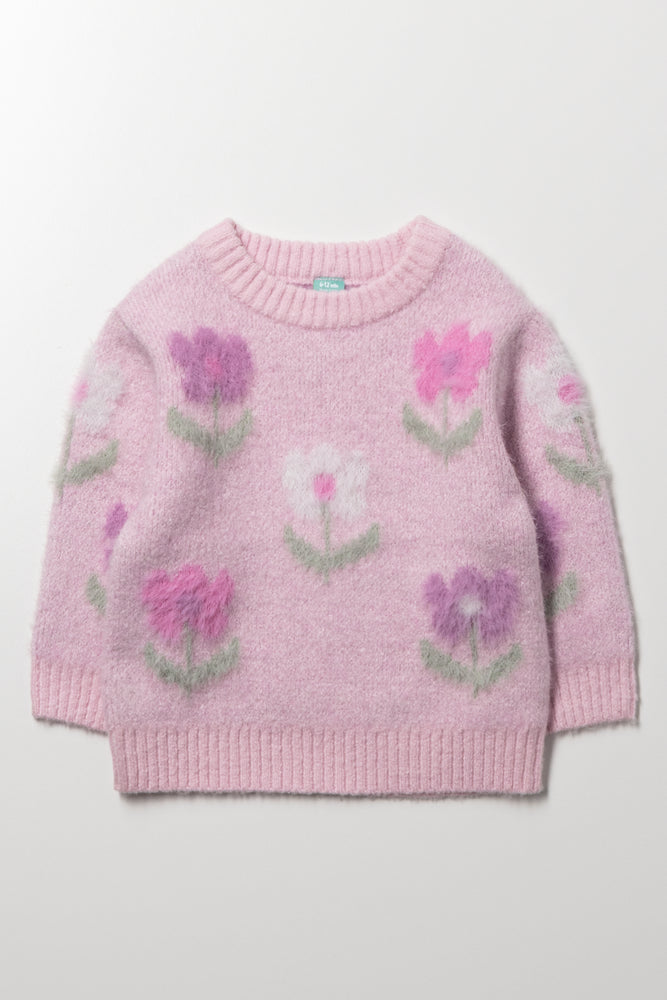 Floral Jersey Pink