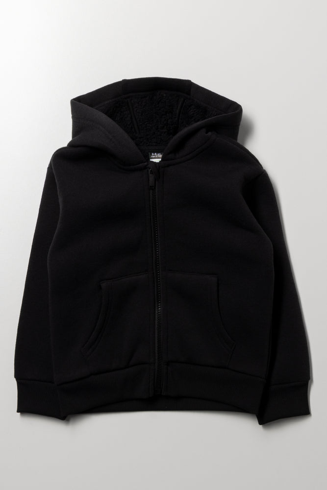 Zip Through Tracktop Black