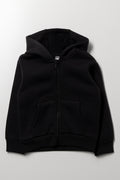 Zip Through Tracktop Black