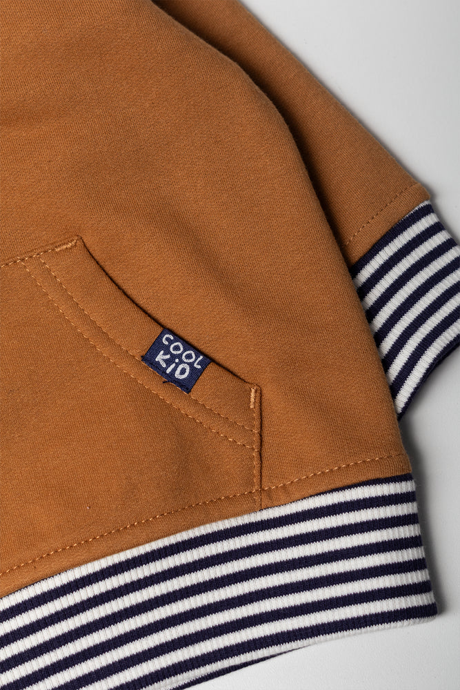 Hooded Tracktop Brown (1)