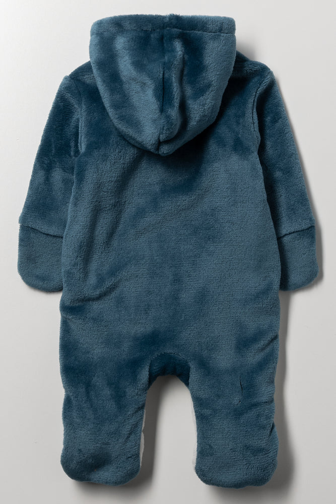 Crocodile Babygrow Teal (3)