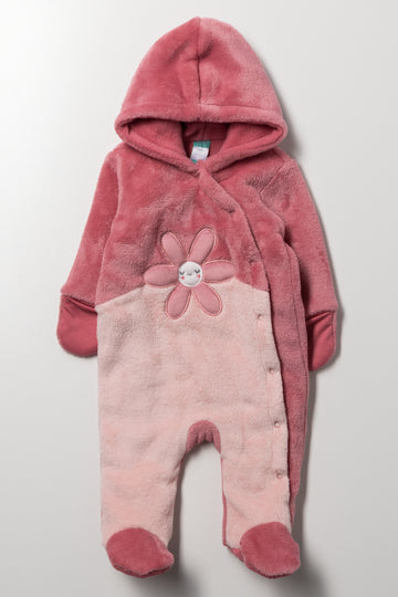 Flower Babygrow Pink