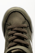 Contrast High Top Sneakers Green (4)