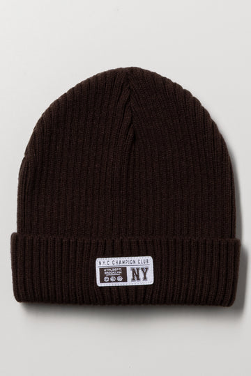 Rib Beanie Brown