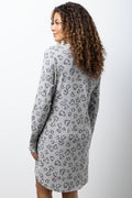 Animal Print Sleepshirt Grey (2)