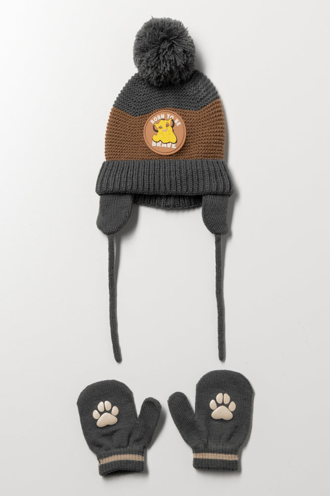 2 Pack Beanie & Gloves Set Multicolour