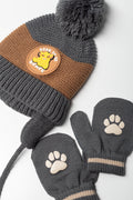 2 Pack Beanie & Gloves Set Multicolour (1)