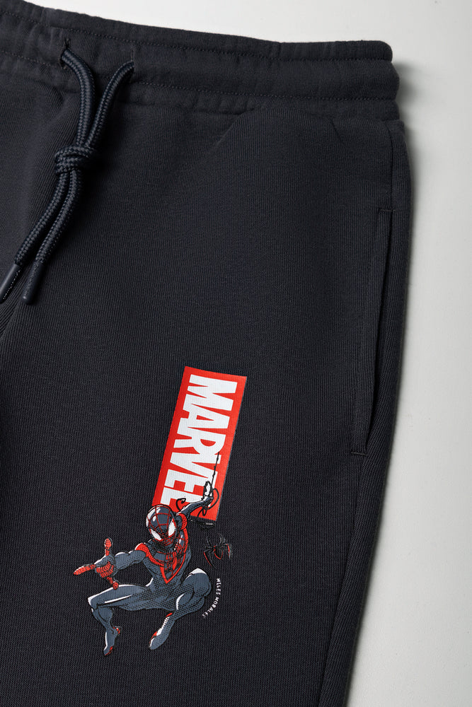 Spider-Man Cargo Trackpants Dark Grey (1)
