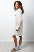 Dream Stripe Long Sleeve Sleepshirt Natural (1)