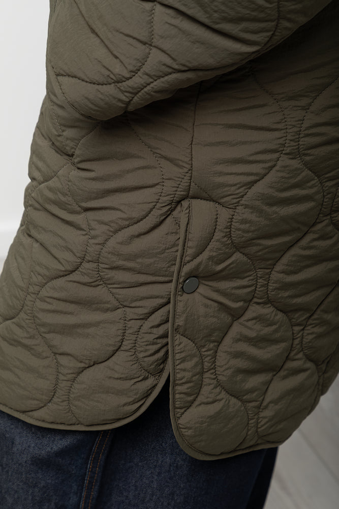 Quilted Puffer Jacket Green (5)