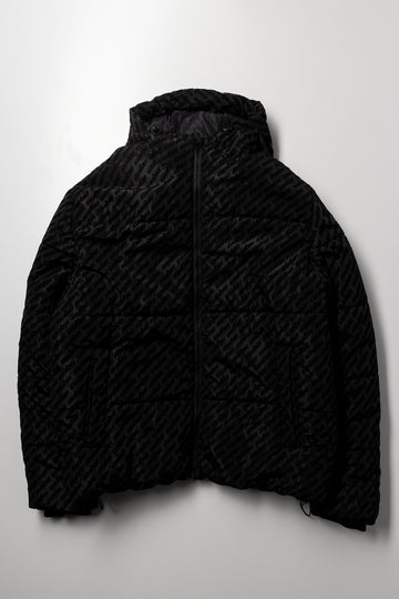 Hooded Puffer Jacket Black