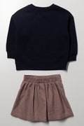 Hello Kitty Skirt Set Navy (2)