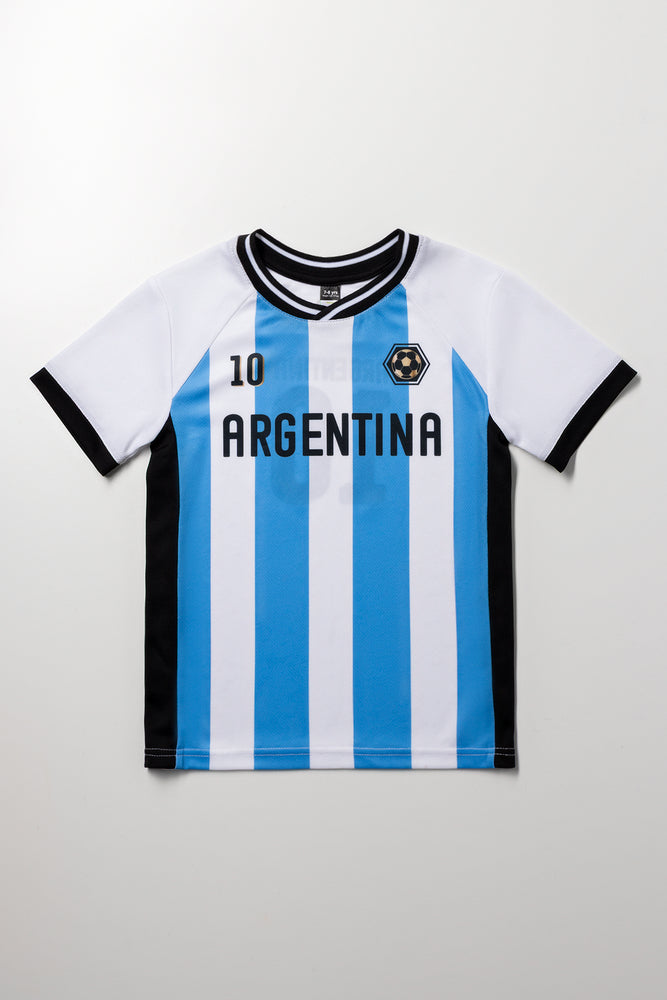 Argentina Soccer T-Shirt Blue & White
