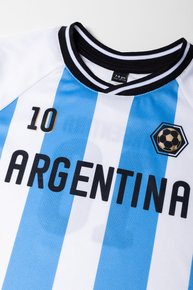 Argentina Soccer T-Shirt Blue & White (1)