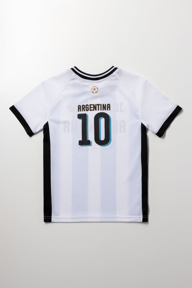 Argentina Soccer T-Shirt Blue & White (2)