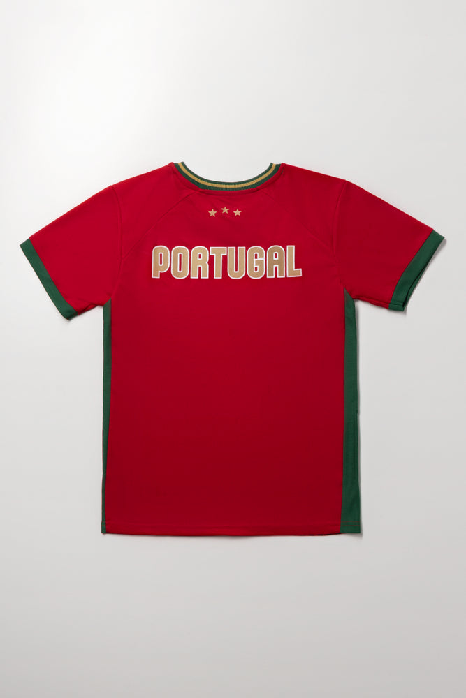 Portugal Soccer T-Shirt Red (2)