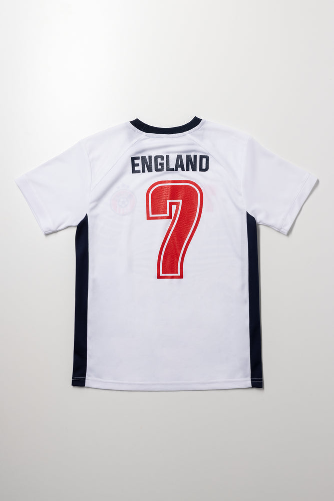 England Soccer T-Shirt White (2)