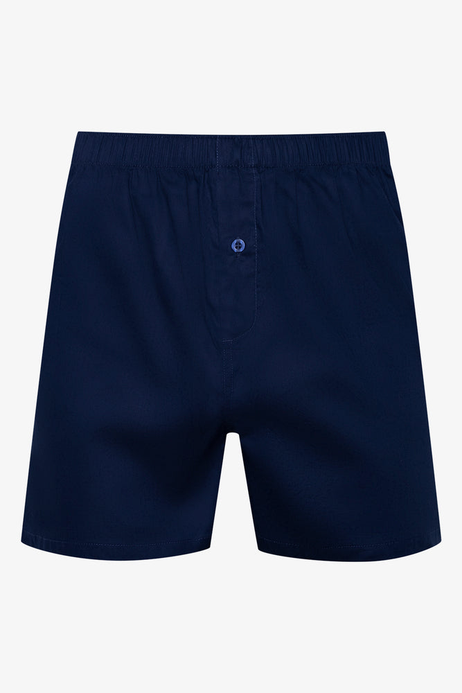 3 Pack Woven Boxers Blue