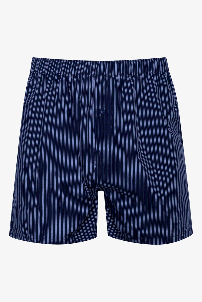 3 Pack Woven Boxers Blue (3)