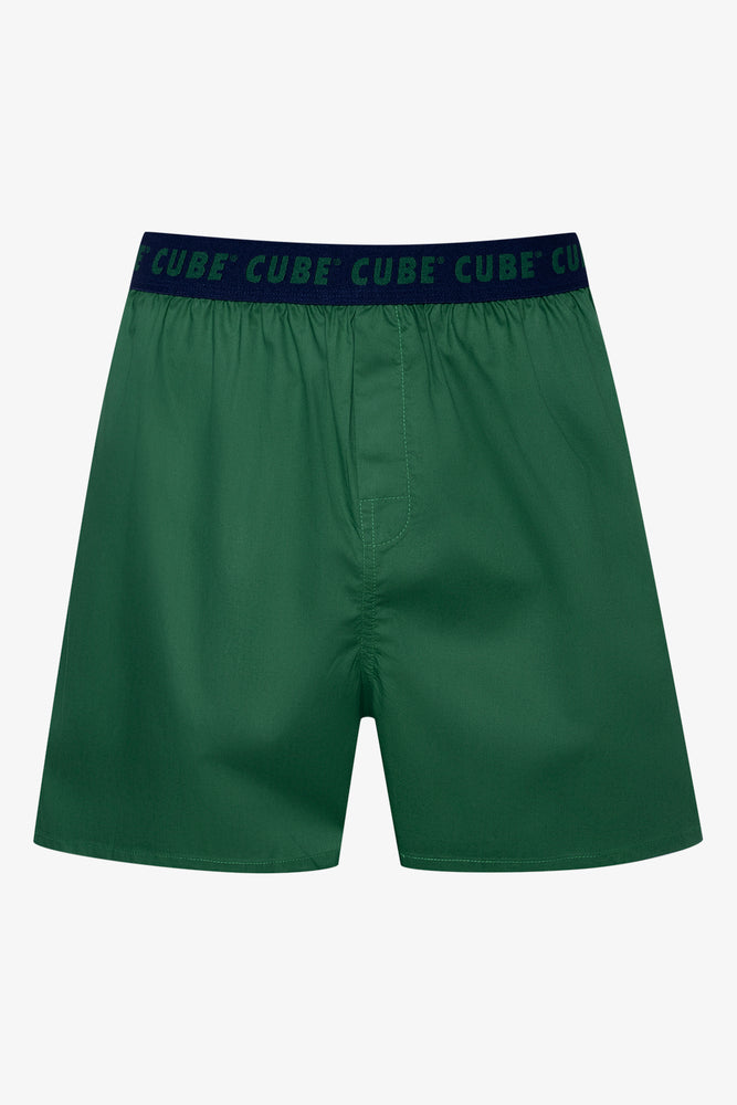 3 Pack Woven Boxers Green And Navy (2)