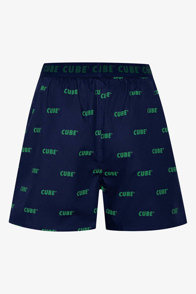 3 Pack Woven Boxers Green And Navy (4)