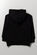Zip Through Hooded Tracktop Black (2)