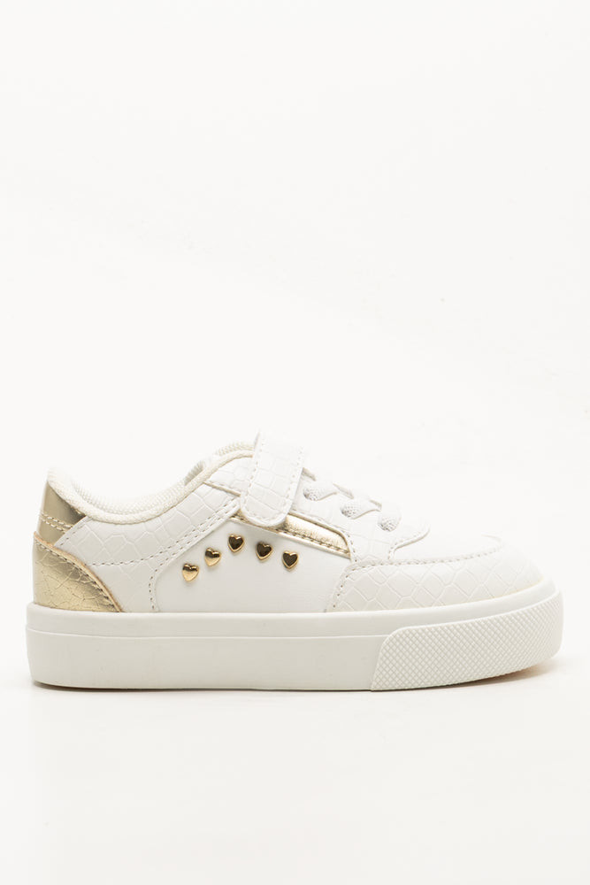 Heart Sneakers White