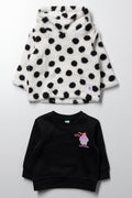 2 Pack Crewneck & Hoodie Black & White