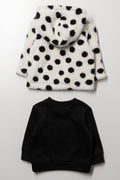 2 Pack Crewneck & Hoodie Black & White (2)