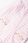 Stripe Babygrow Pink And White (1)