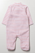 Stripe Babygrow Pink And White (2)