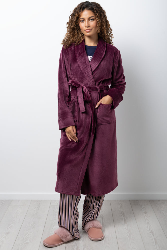 Fleece Gown Burgundy