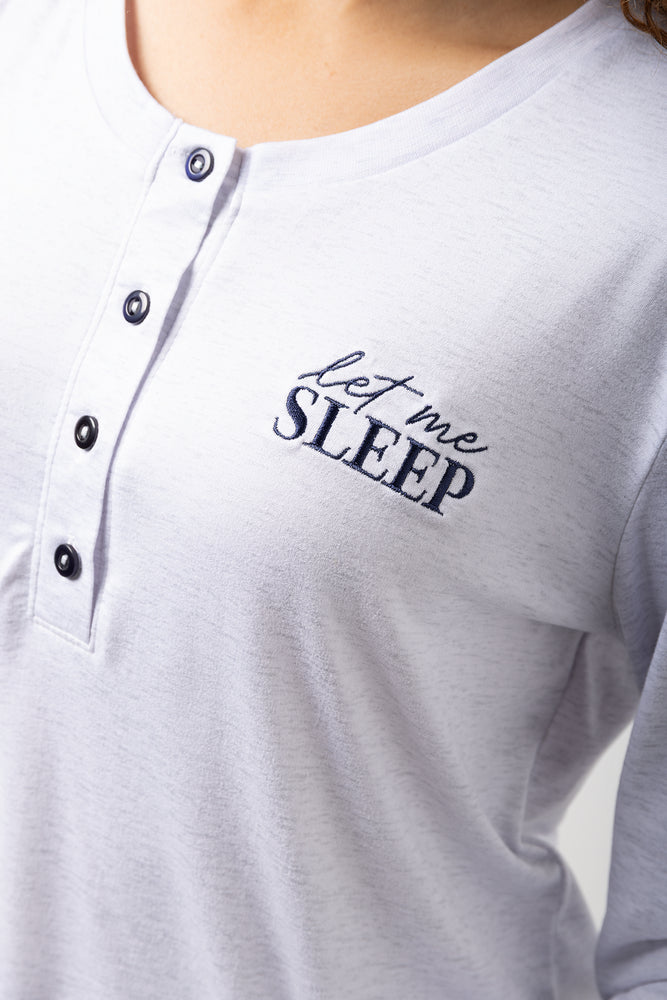 Let Me Sleep Pyjamas Grey (3)