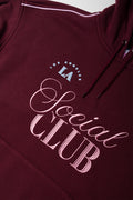Oversized Hoodie Burgundy (1)