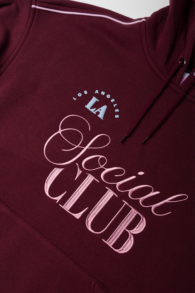 Oversized Hoodie Burgundy (1)
