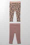 2 Pack Animal Leggings Natural (2)
