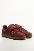 Retro Flap Sneakers Burgundy