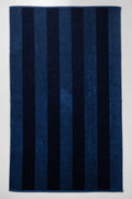2 Tone Stripe Bath Sheet Blue