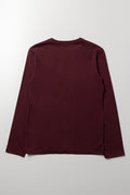 Long Sleeve T-Shirt Burgundy (2)