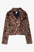 Leopard Fur Jacket Tabacco
