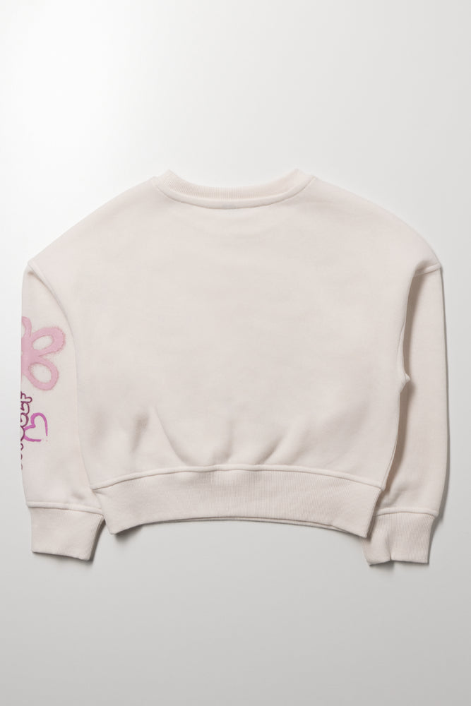 Grafitti Crew Neck Tracktop Cream (2)