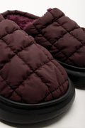 Quilted Mule Burgundy (2)