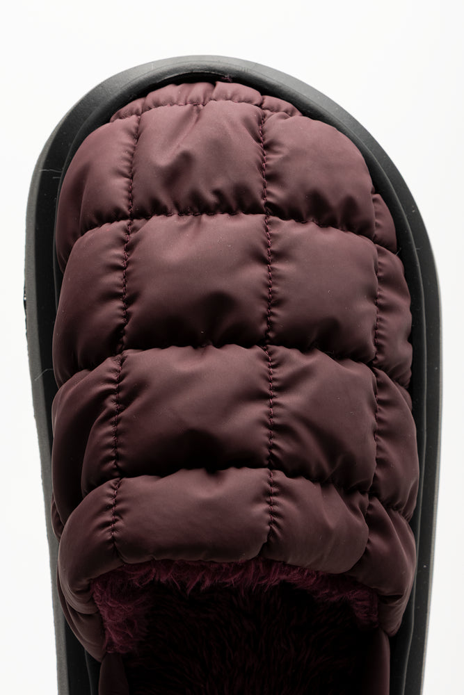 Quilted Mule Burgundy (4)